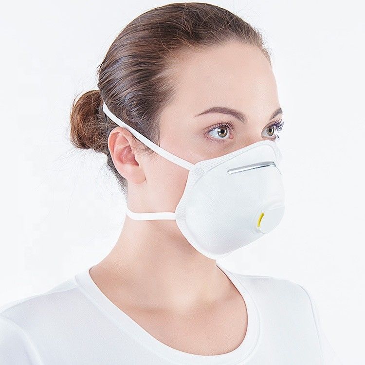 White Color Cup FFP2 Mask Lightweight Air Pollution Protection Mask