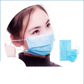ประเทศจีน หน้ากากนิรภัยป้องกันไวรัสหายใจ / หน้ากากใบหน้าที่ใช้แล้วทิ้งที่มีห่วงหูยืดหยุ่น โรงงาน